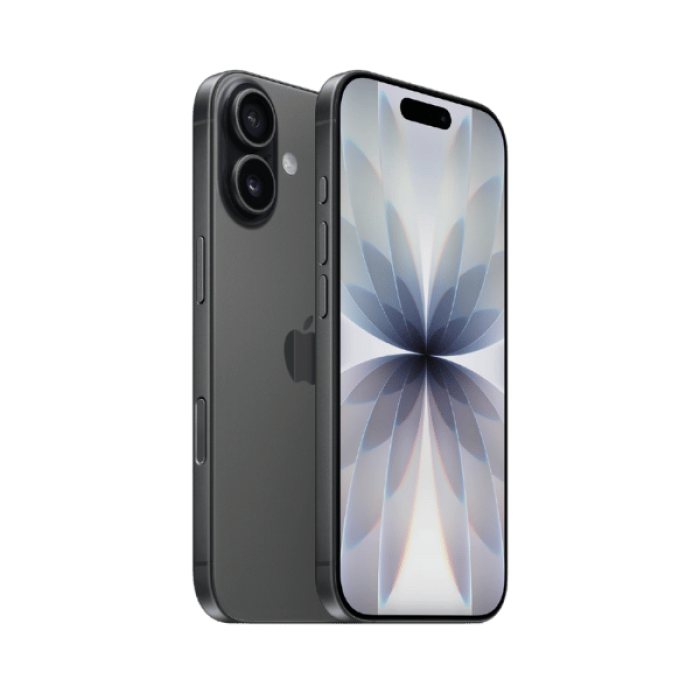 iPhone 17 in black, front and back